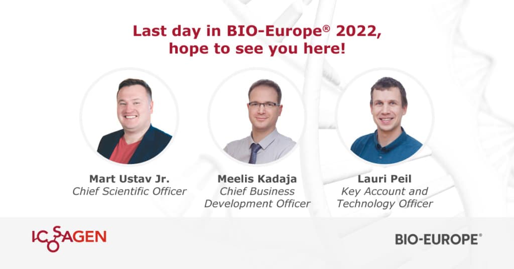 Icosagen Therapeutics osaleb BIO-Europe 2022 konverentsil